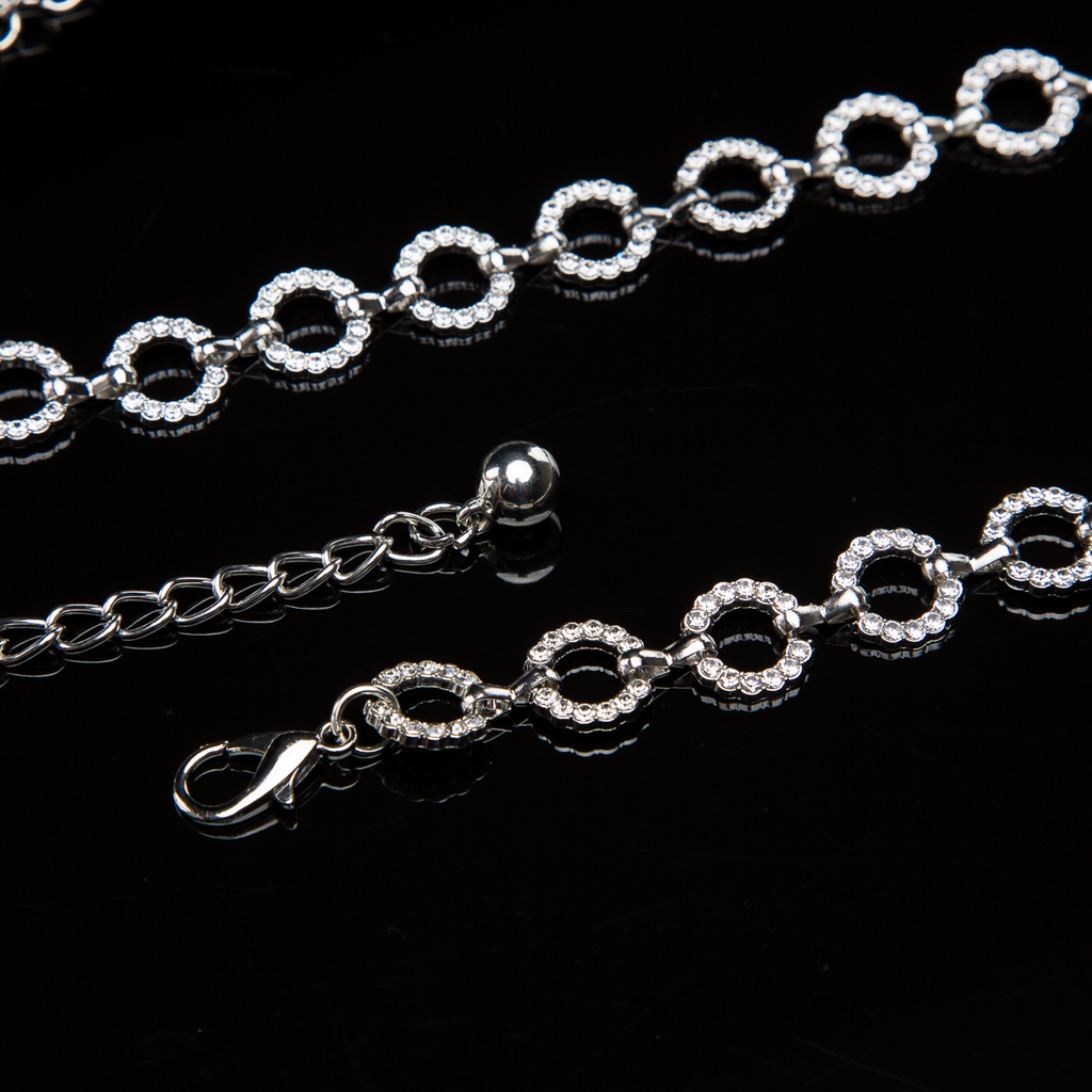 CINTO CIRCLE PRATA STRASS