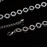 CINTO CIRCLE PRATA STRASS
