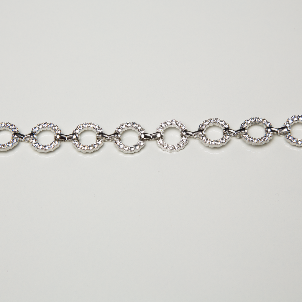 CINTO CIRCLE PRATA STRASS