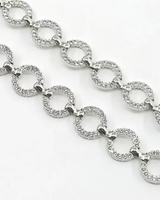 CINTO CIRCLE PRATA STRASS