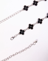 CINTO FLEUR PRETO E BRANCO