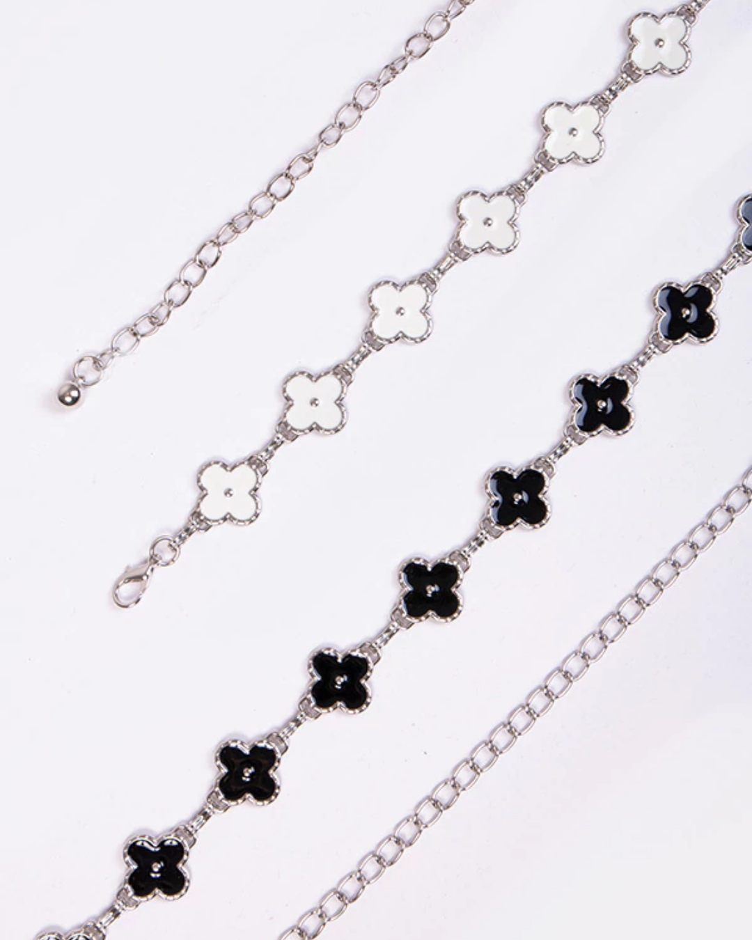 CINTO FLEUR PRETO E BRANCO